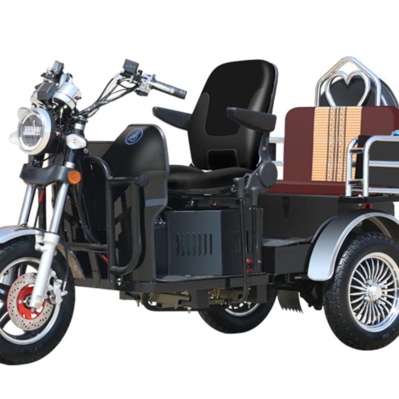 Small Leisure Three Wheeled Motorcycle Gasoline-Burning Water-Cooled Engine Household Elderly Disabled Tricycle
