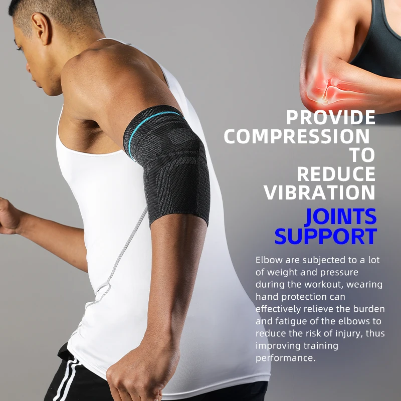 VBOSi قطعة واحدة من أكمام الكوع المرنة القابلة للتنفس، دعم رياضي للجري في صالة الألعاب الرياضية للاستخدام اليومي للنساء والرجال #2