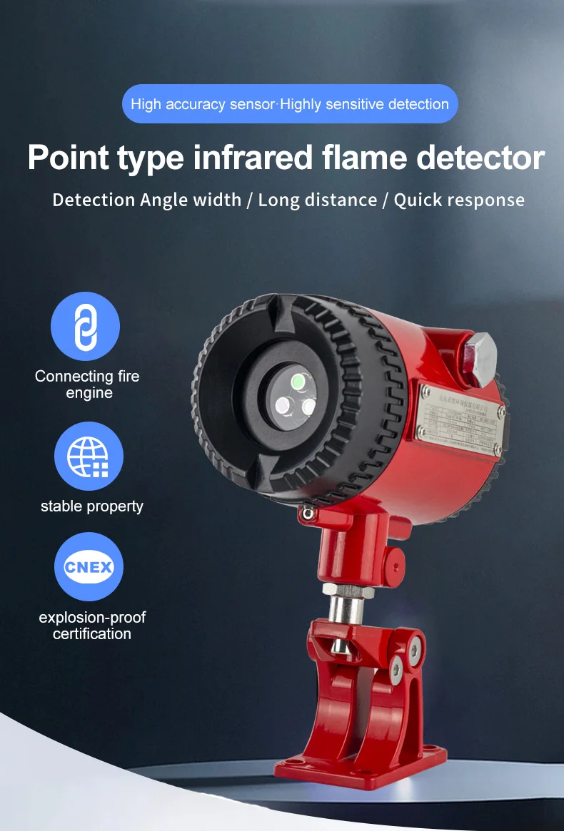 ระบบเตือนภัยอินฟราเรดและรังสีอัลตราไวโอเลตคุณภาพสูง ความแม่นยำสูง ขายดี รุ่น RTTPP เครื่องตรวจจับเปลวไฟแบบผสมอินฟราเรดและรังสีอัลตราไวโอเลต