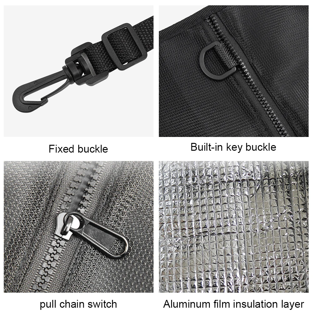 الوقوف مجداف مجلس سطح السفينة حقيبة بولي مجداف مجداف مجلس شبكة حقيبة التخزين مقاوم للماء مع مشبك قابل للتعديل وثابت كاياك الملحقات