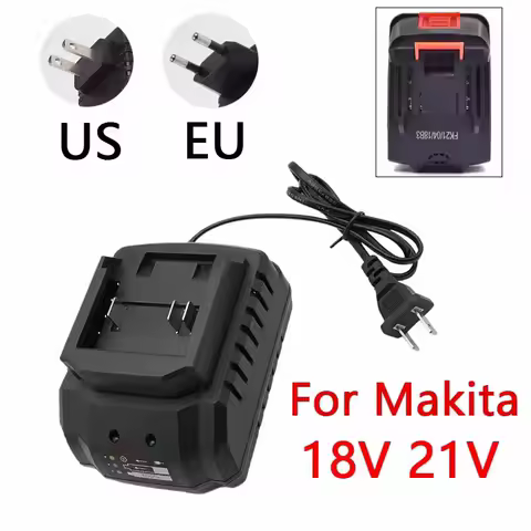Battery Charger Suitable For Makita 18V 21V Li-ion Battery Portable Fast Charger for Makita Battery Replacement EU Plug US Plug