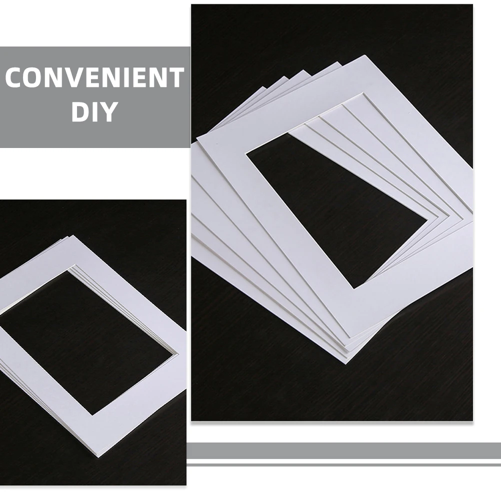 

15Pcs Photo Frame Mats Pre-Cut Craft Picture Frame Mat DIY Photo Display Board Artwork Supplies Pre-Cut Picture Mat