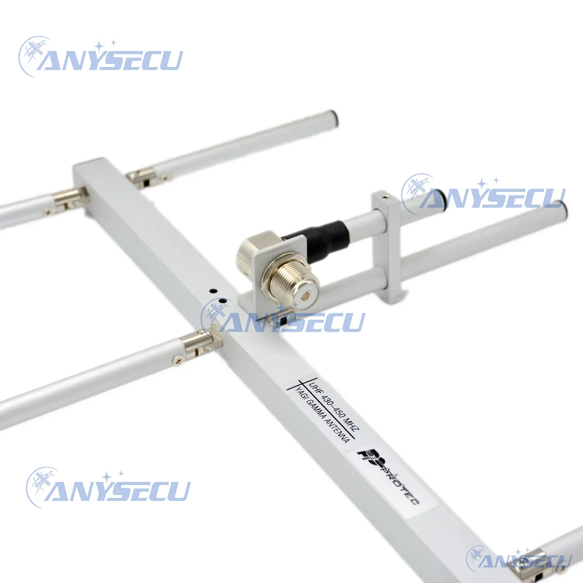 Foldable 3 Elements UHF Yagi Antenna 400-470MHz High Gain 7dBD Low VSWR 1.2 50W Directional Antenna for Ham Radio Walkie Talkies