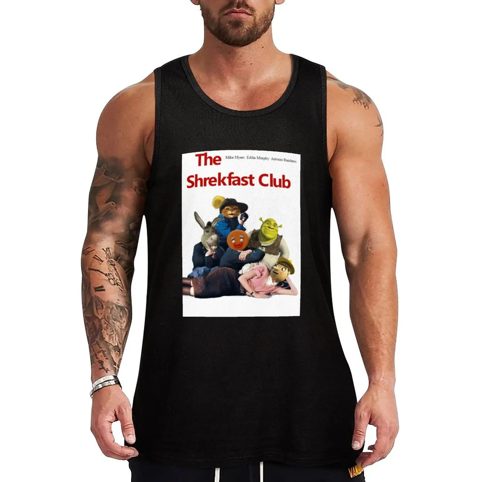 The Shrekfast Club Tank Top male top Men's sleeveless