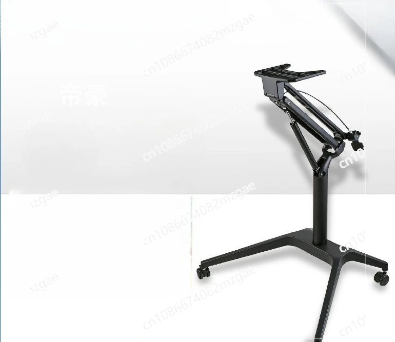 

Pneumatic lifting table rack mobile table rack stand alternately sitting desk movable manual lifting frame mobile frame
