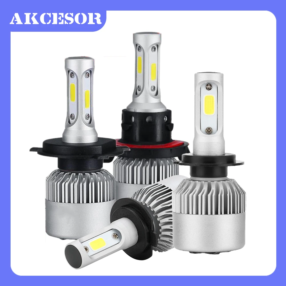 

S2 H7 LED Headlight H4 H1 H11 H8 H9 9012 9005 9006 9004 9007 9008 H13 9003 Car Lamp H16 5202 Fog Light 12V 8000lm Pack of 2