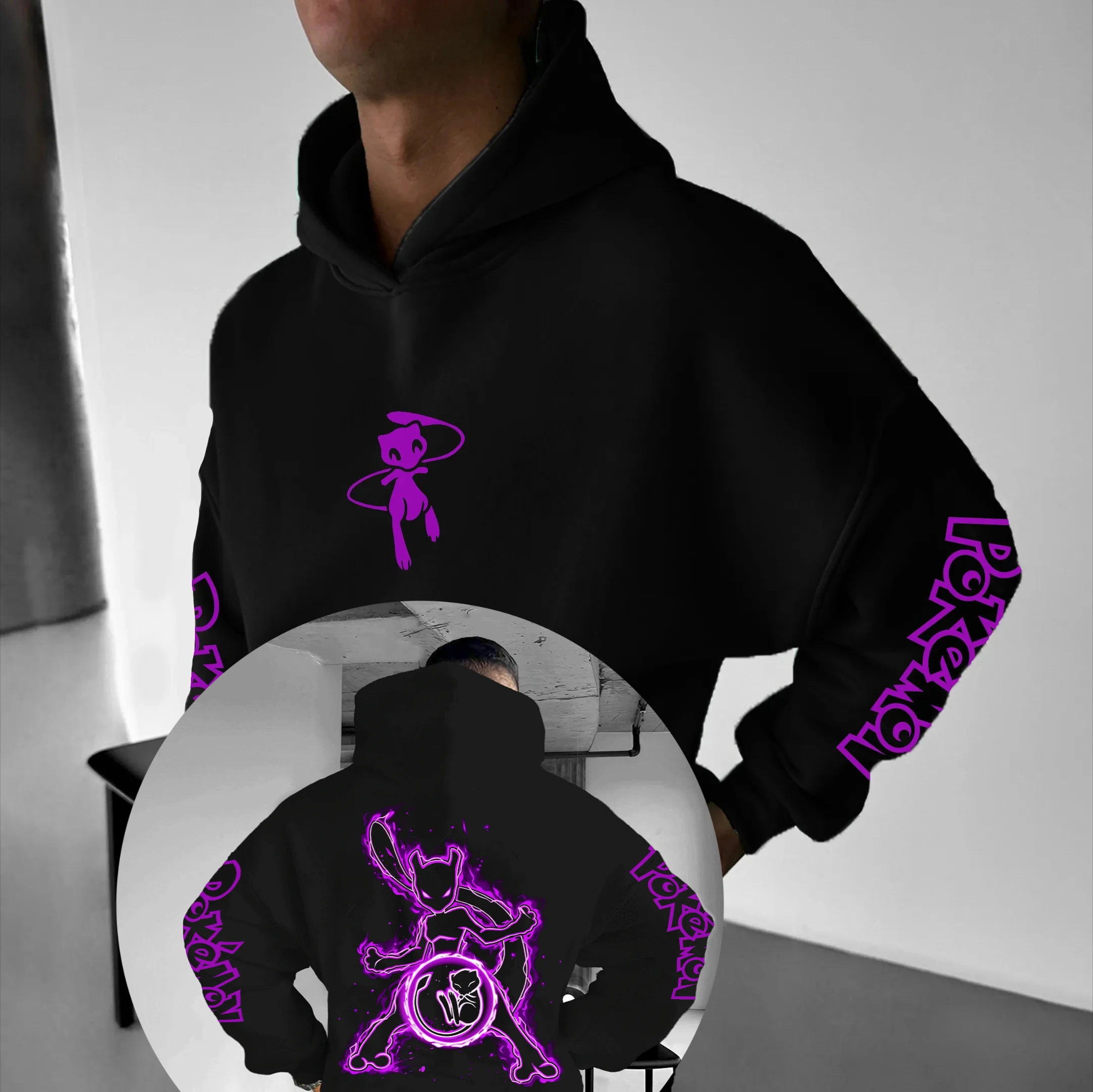 

Pokémon Autumn and Winter Japanese Hot Blood Animation Classic Character Hoodie Men's and Women's Top Casual and Comfortable