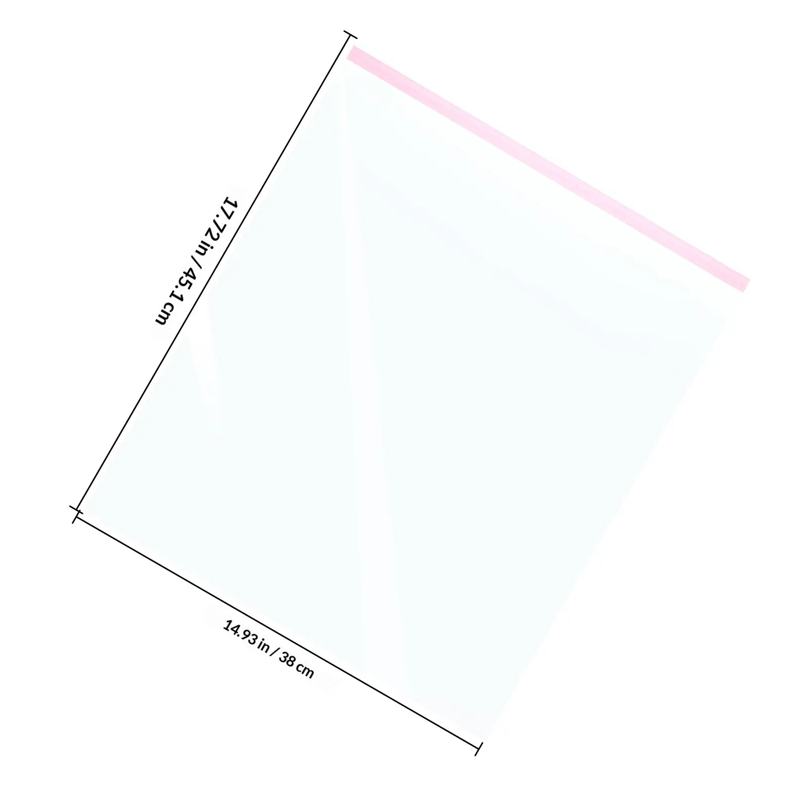 100Pcs Clear Self Seal Cellophane Bags High Transparency Clothing Packaging Bags for Small Business Packing Shipping
