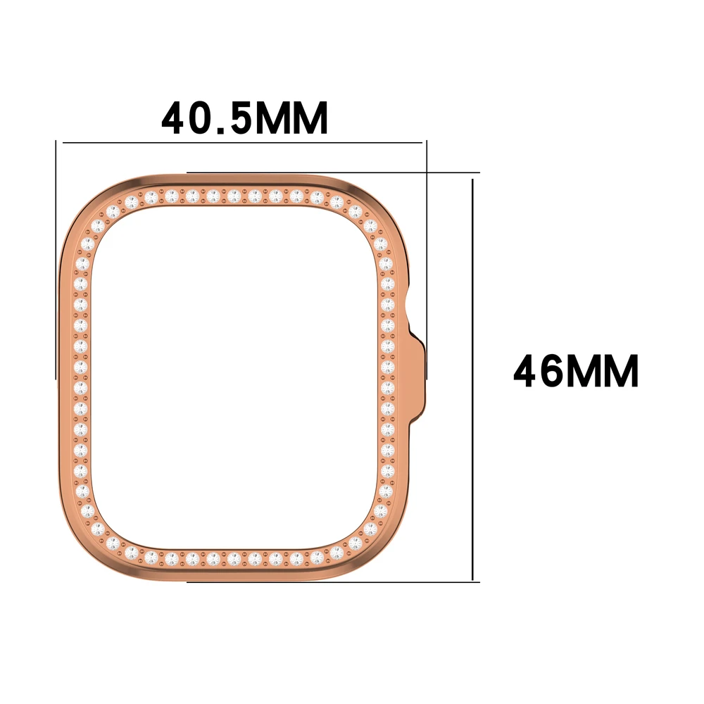Cover Case For Huawei Watch Fit4 PC hollowed out single row diamond protective case