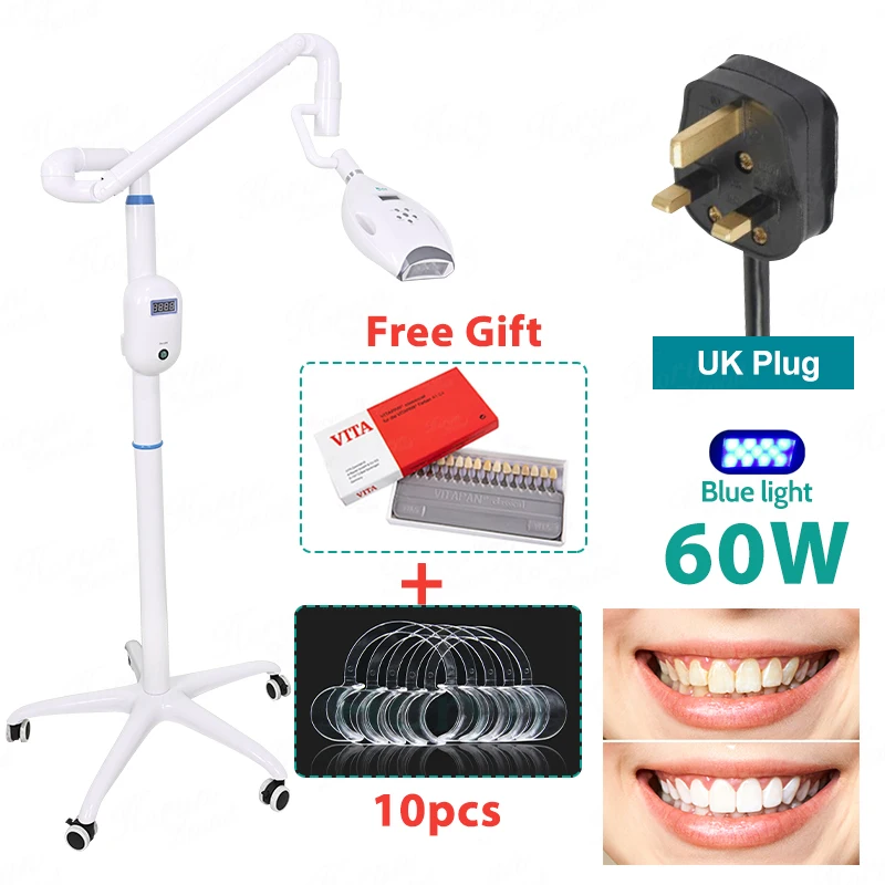 60W Dental Teeth Whitening Machine 11Pcs LED Teeth Whitening Removable Holder Bleaching Light Tooth Whitener image 3
