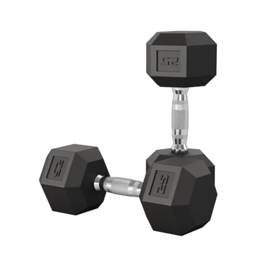 5-50 LB Hex Dumbbell Set of 2, Hand Weights Dumbbells Pair