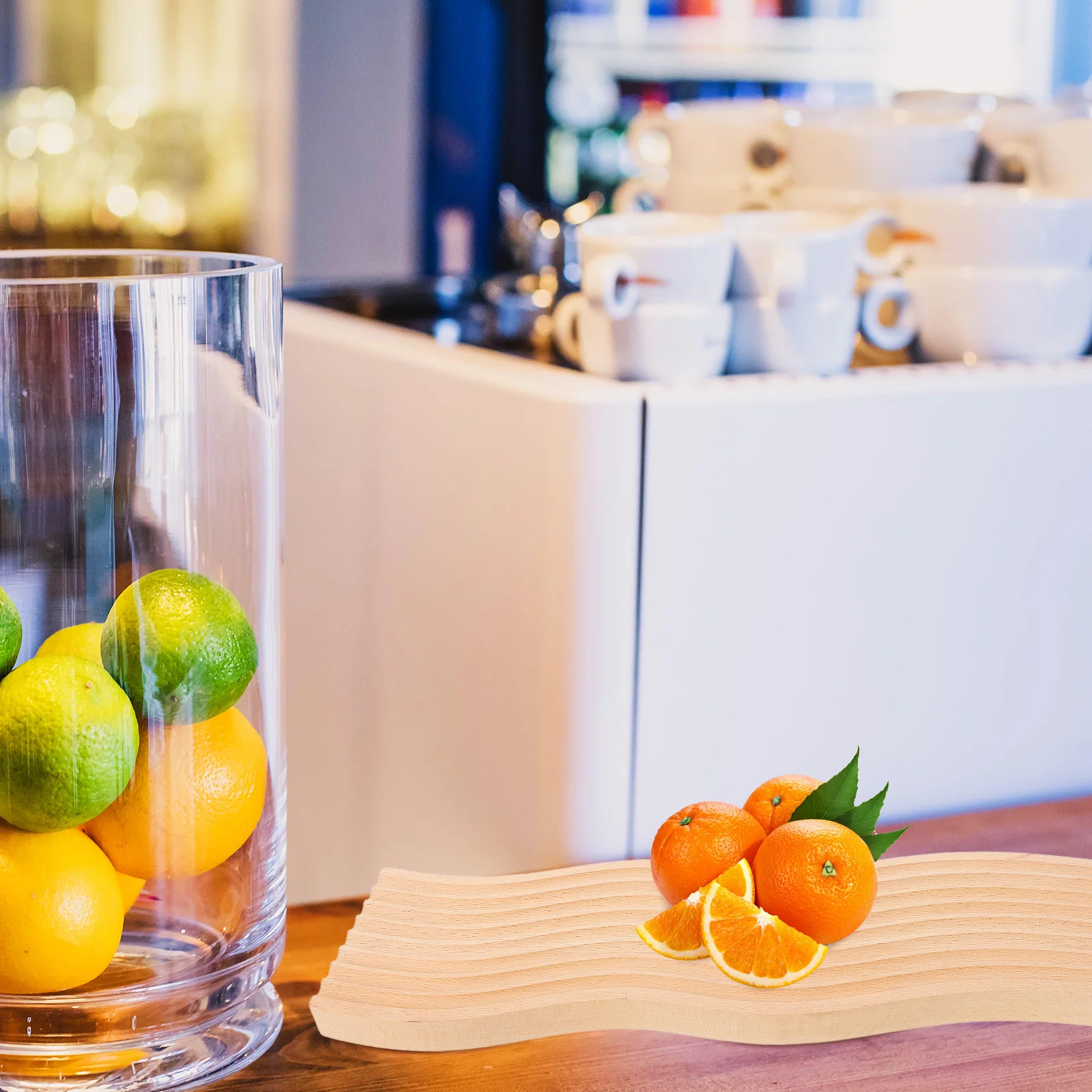 

Dry Fruit Serving Snack Table Cup Storage Storage Table Bread Plate Decoration Home Hotel Wooden Tea Plate Use