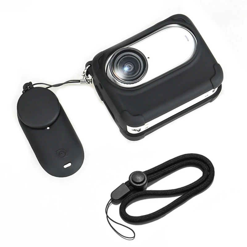 housses en silicone pour GO 3S avec sangles cou capuchons d'objectif anti-rayures