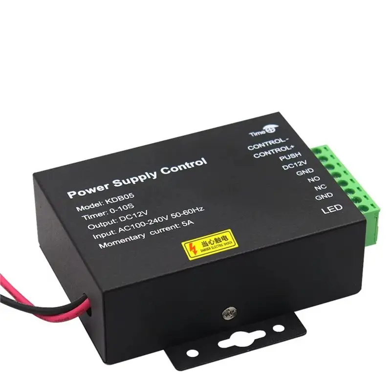 ABZZ-AC 100-240V To DC 12V 5A Access Control Power Adapter Switch Power Supply Controller For Electric Lock RFID Door Systems