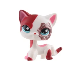 LPS littlest-Jouets pour animalerie, chien à poil court, chat rose, berger, teckel, grand danois, noir et blanc