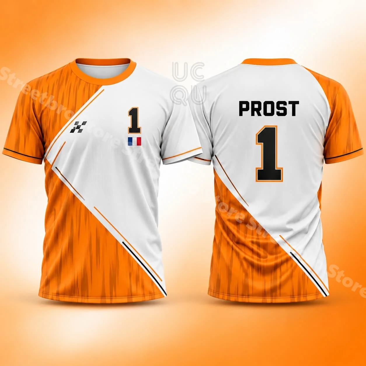 Prost 1 Mens F1 Racing Graphic T Shirt Summer Motorsport Fan Apparel Unisex Streetwear Top for Grand Prix Events and Daily Wear