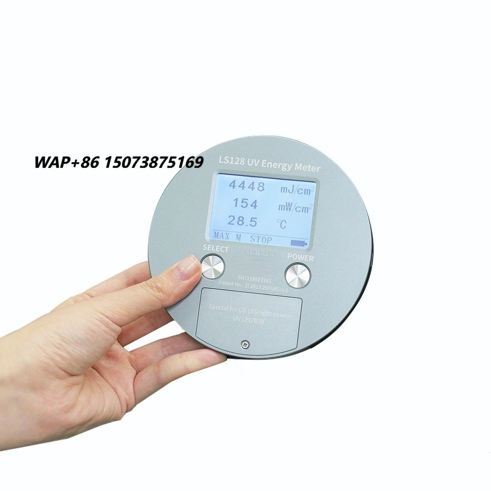 Linshang LS128 UV Energy Meter 365nm 375nm 385nm 395nm 405nm UVALED Intensity Ultraviolet Radiation Meter UV Power Puck