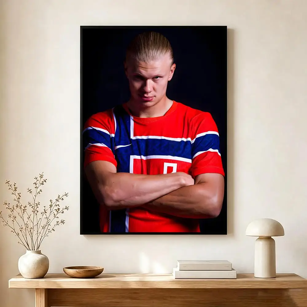 dominant footballer E-Erling Haaland Poster Modern Home Decoration Interior Design & Contemporary Wall Art Collection