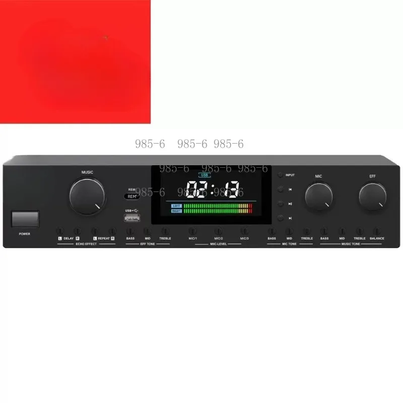 3-Channel Stereo Power Amplifier 5000, Home Theater Receiver supporting USB, BT and AUX input