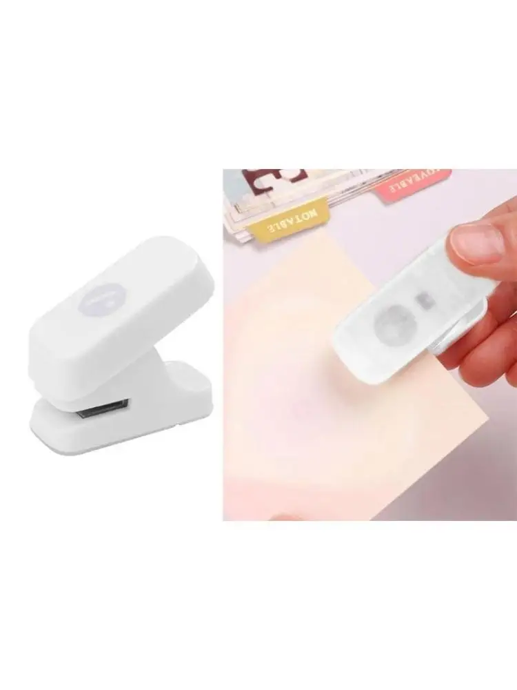 652F Mushroom Hole Single Hole Puncher Labor Saving Mini Portable Single Hole Paper Puncher for Page Crafts