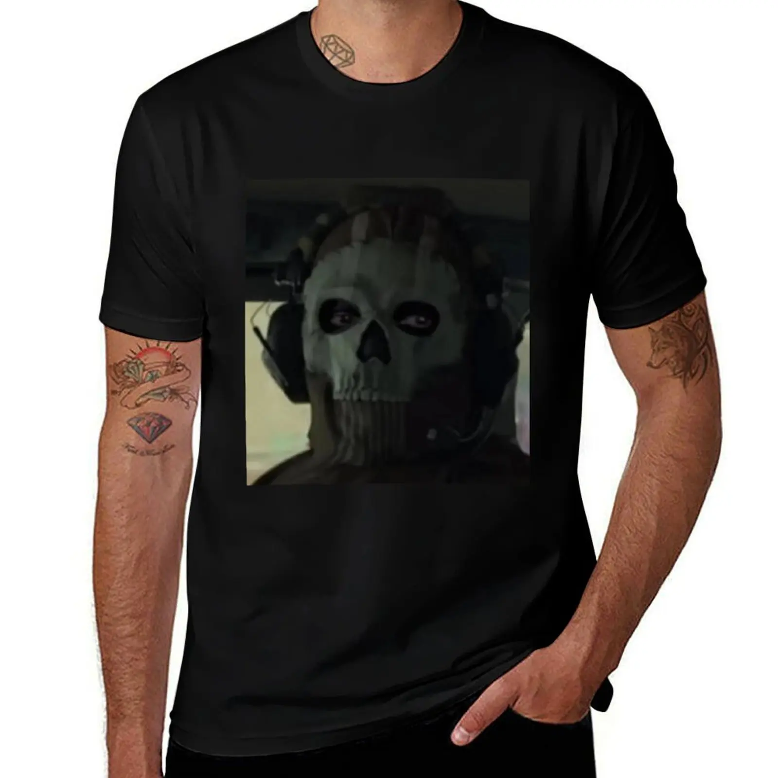 ghost stare T-Shirt man graphic t shirt T-Shirt