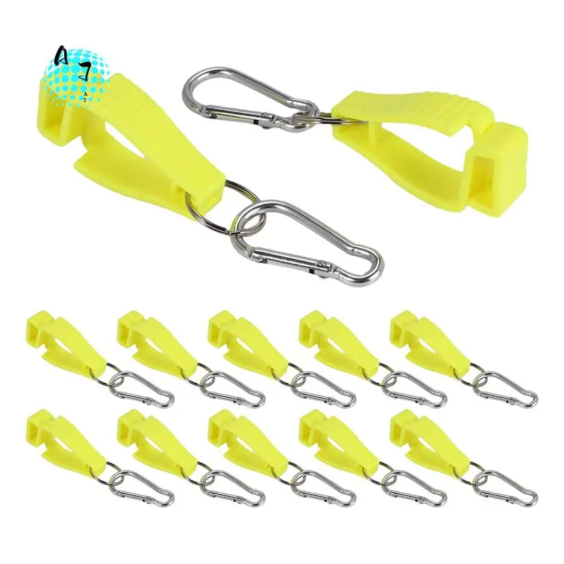 

A07F-Glove Clips For Work Glove Holders Glove Belt Clip With Metal Carabiners For Construction Worker Guard Labor