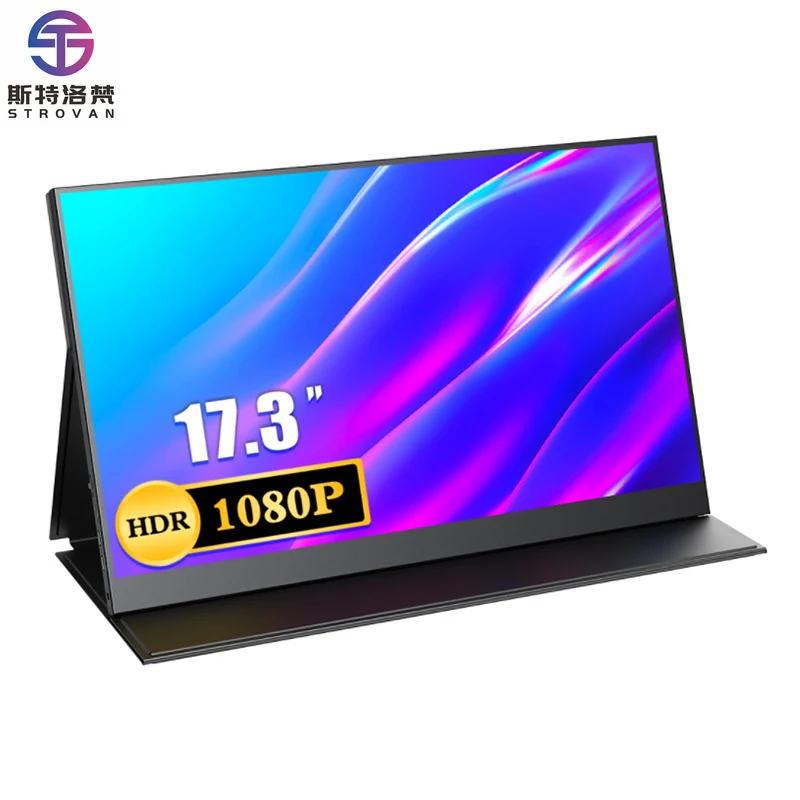 17.3 Inch 1080p HDR 144Hz IPS Slim Portable Gaming  with 3ms Response and Type-C for Game Players TFT Panel Laptop