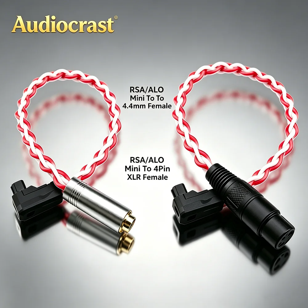 

RSA/ALO Mini To 4.4mm Female 4Pin XLR Female Adapter Cable For 71B Mk3 Duet AMP HiFi Headphone Audio Converter