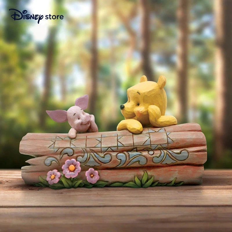 

Официальная фигурка Винни-Пуха и Пиглета от Disney, расписанная вручную, аниме-декор для рабочего стола, для фанатов, посвященный выпускному сезону