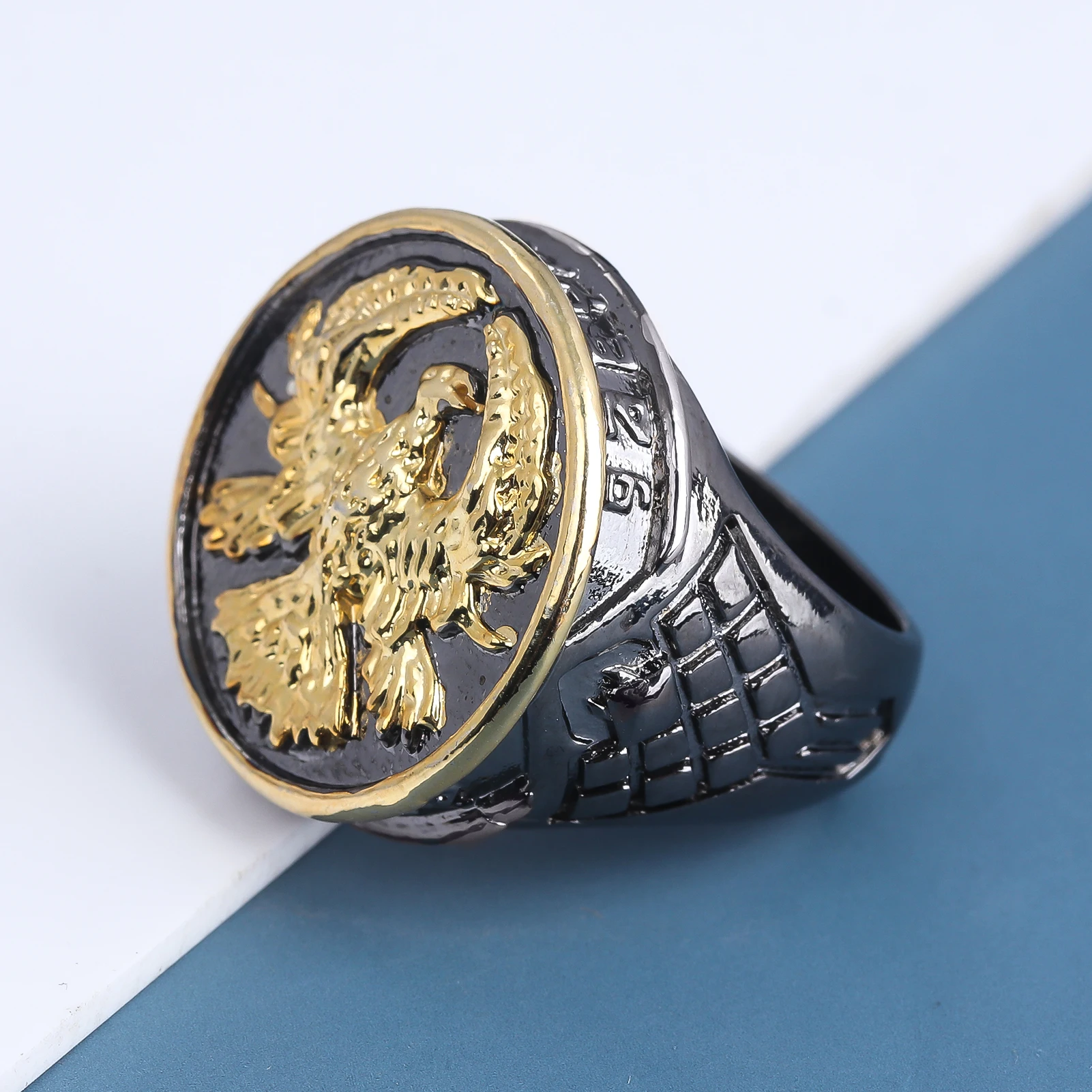 Movie Dune Leto Atreides Signet Ring Vintage Finger Rings for Women Men Cosplay Jewelry