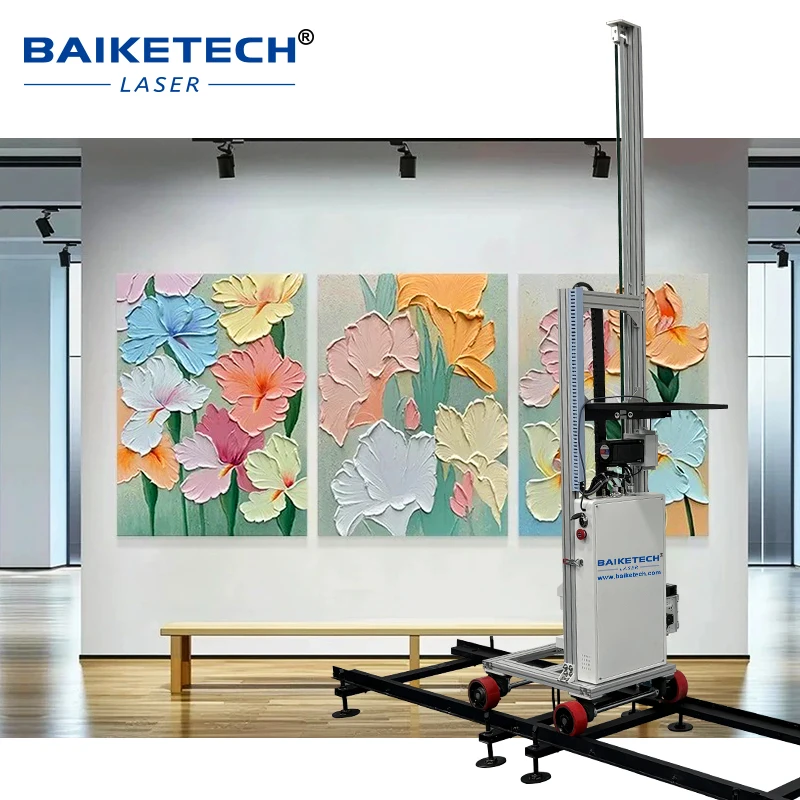Commercial TH 3D 5D Mural Printer CMYK‑W 5‑Color UV Inkjet Printer 3×6m Working Area Nozzle Self‑Check Color Calibration