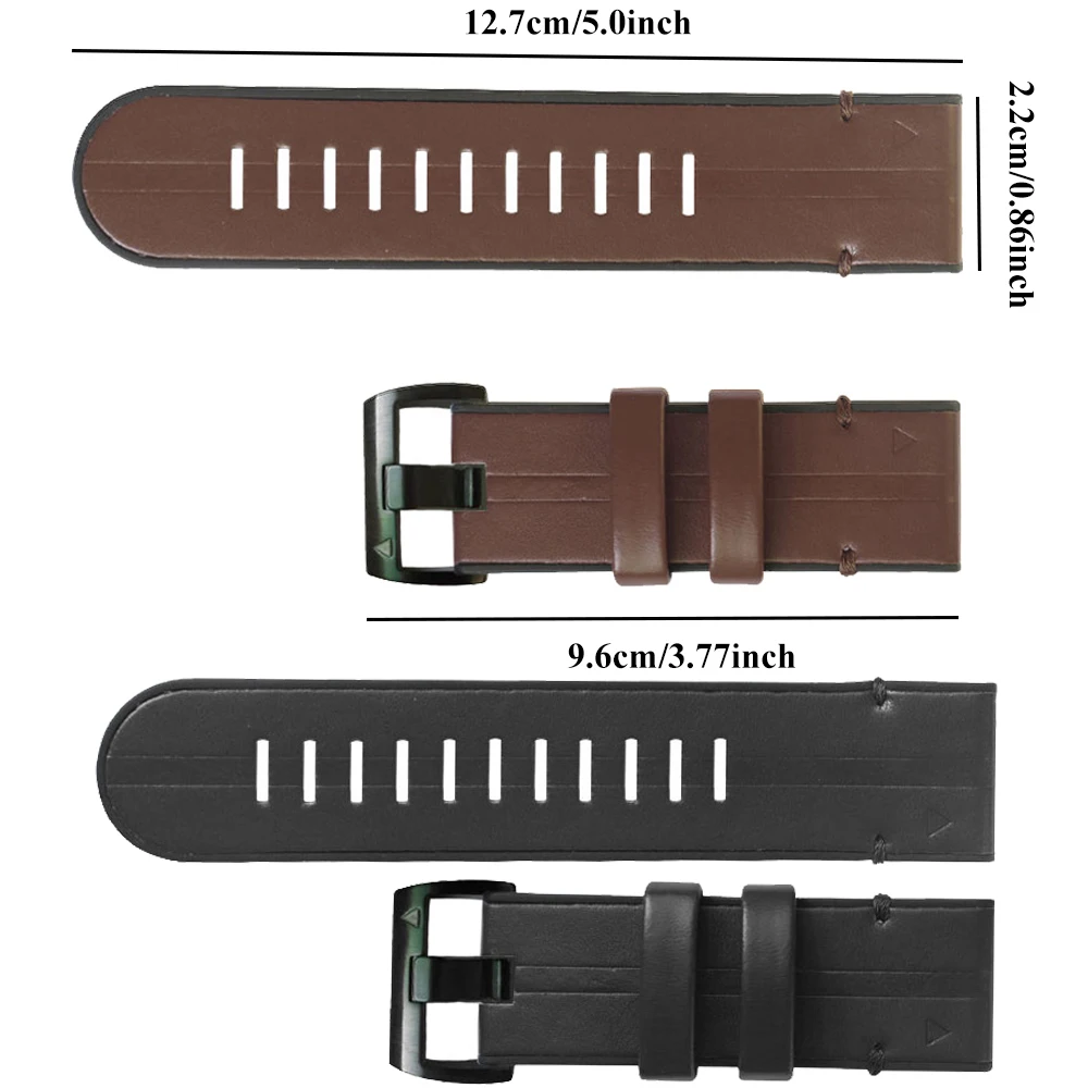 Sports Leather+Silicone Band For Garmin Fenix 8 Pro 47mm 51mm 7 7X 6 6X 5 5X Plus/Epix/Quatix/Tactix/Enduro Watch Strap 26/22mm