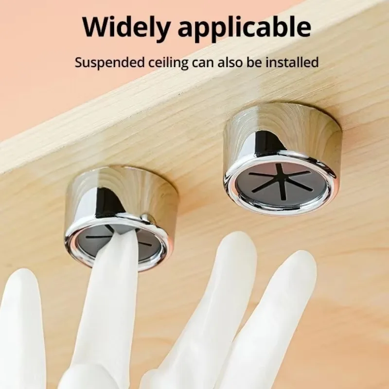 Adhesive Paper Towel Holder Wall Mounted No Drill Kitchen Towel Rack Under Cabinet Organizer Shelf Dispenser 3 Pack