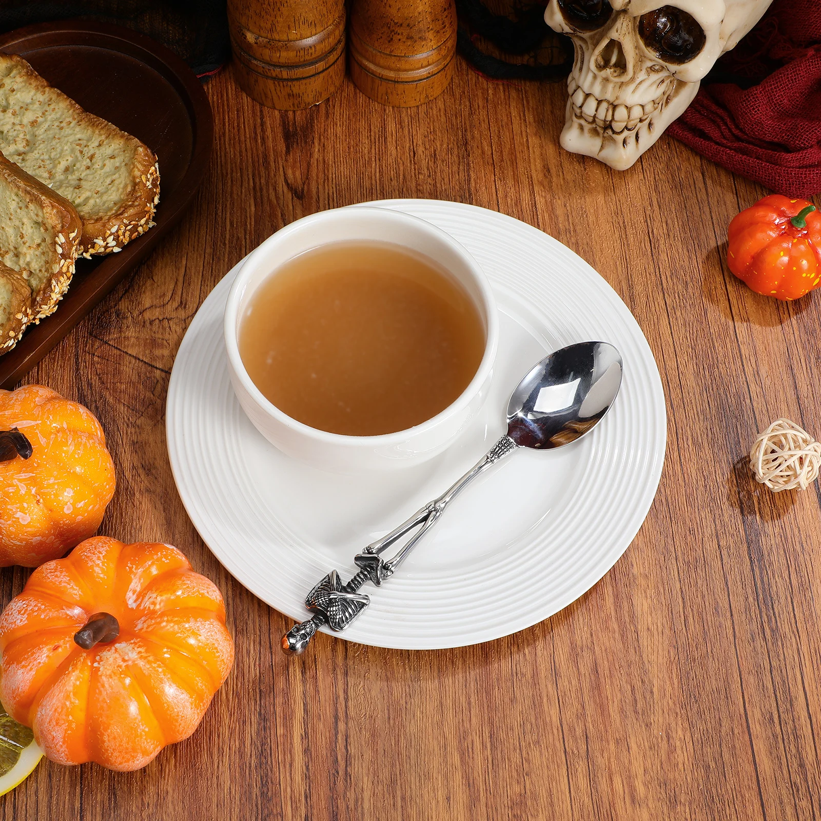 

Spoon Retro Titanium Steel Food Grade Halloween Easter Tableware Cutlery Decoration Spoon