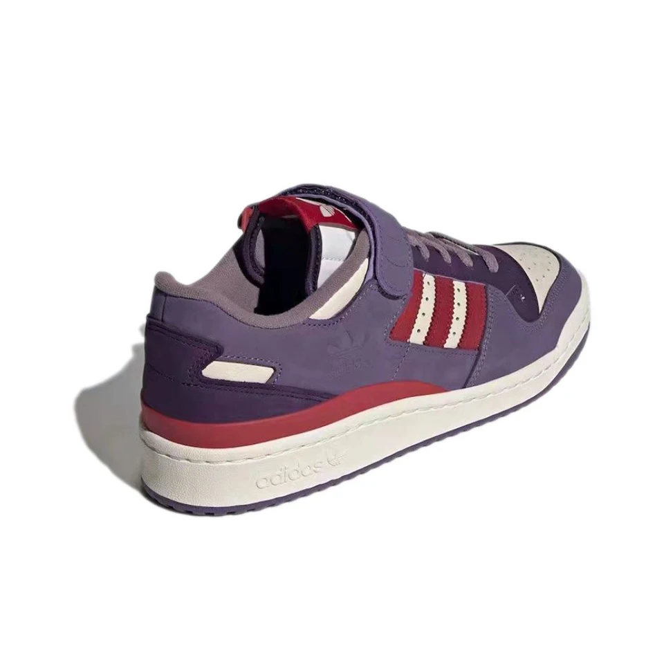 Original Adidas Forum Purple White Color Men\'s and Women\'s Unisex Skateboard Casual Classic Low-Top Retro Sneakers Shoes GX4540