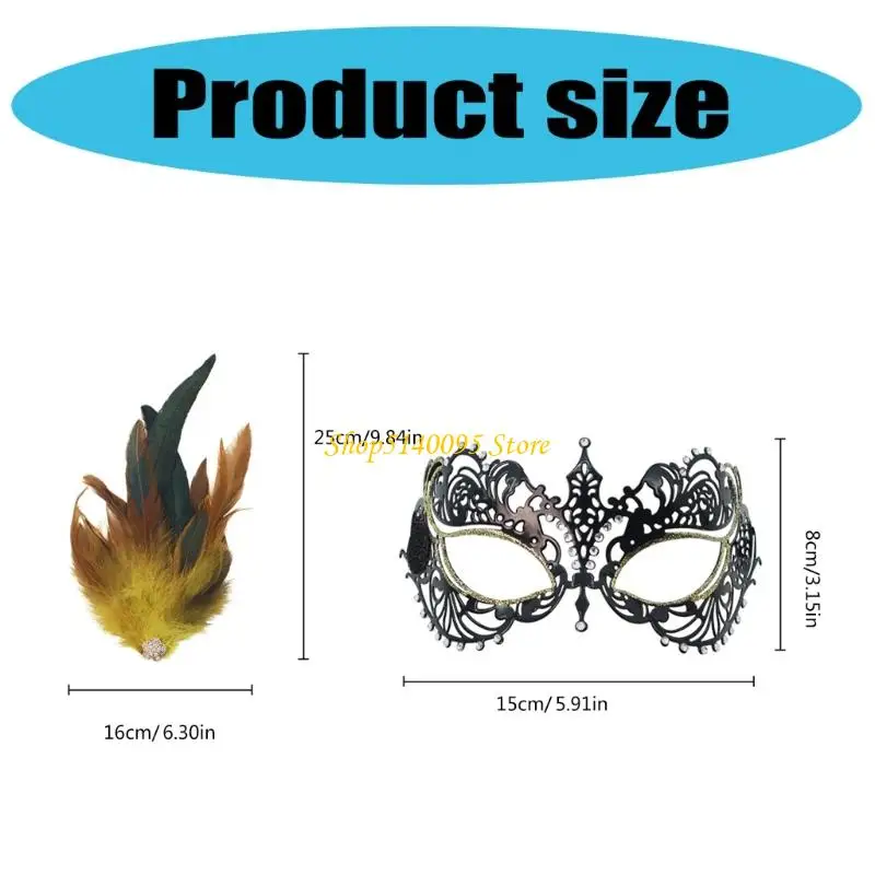 DXAE Halloween Masquerade Mask Lace Eyemask Venetians Mask Half Face Lace Mask Mardi Gras Mask for Carnival Party Costume Ball