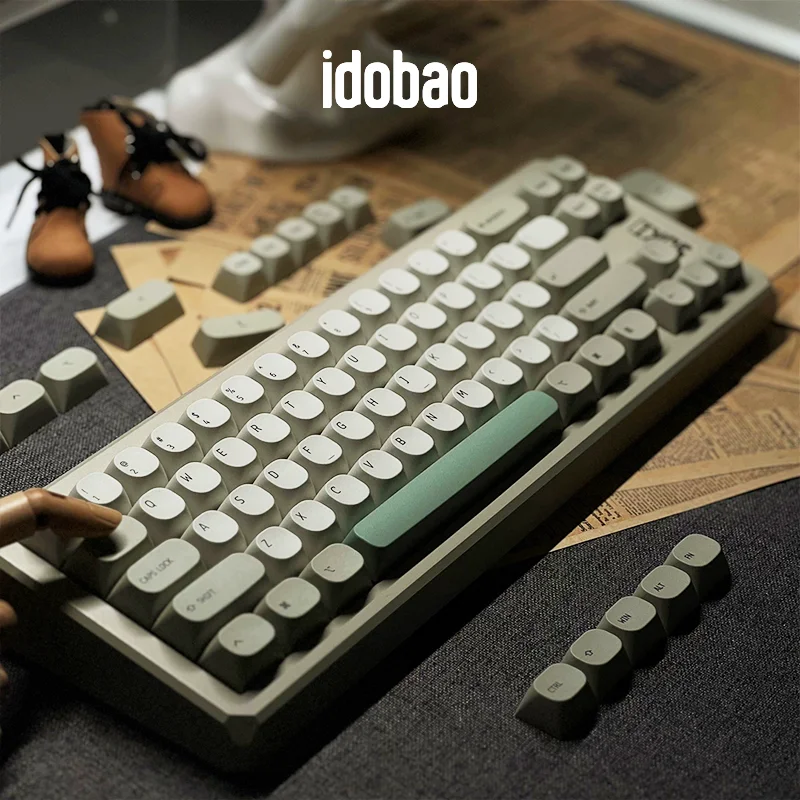 

Idobao Retro MA Keycaps for MAC Keyboard Keycap PBT Original Design for Mechanical Keyboard Cherry MX Switches Simplism Key Caps