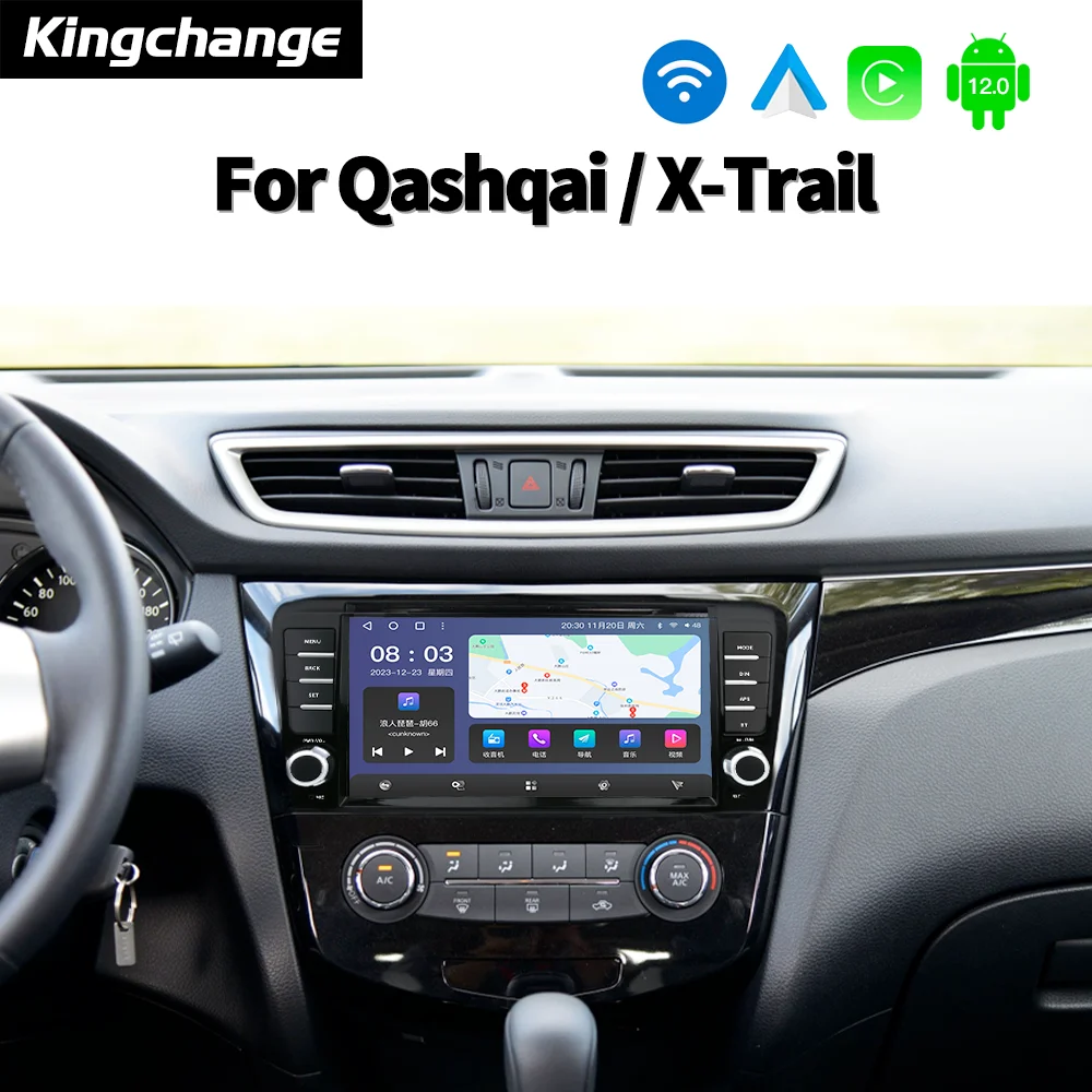 Kingchange-カーマルチメディアビデオプレーヤー、ラジオ、9インチ、Android 12、nissan x-trail、xtrail、x-trail 3、t32、qashqai 2 j11、2014-2022