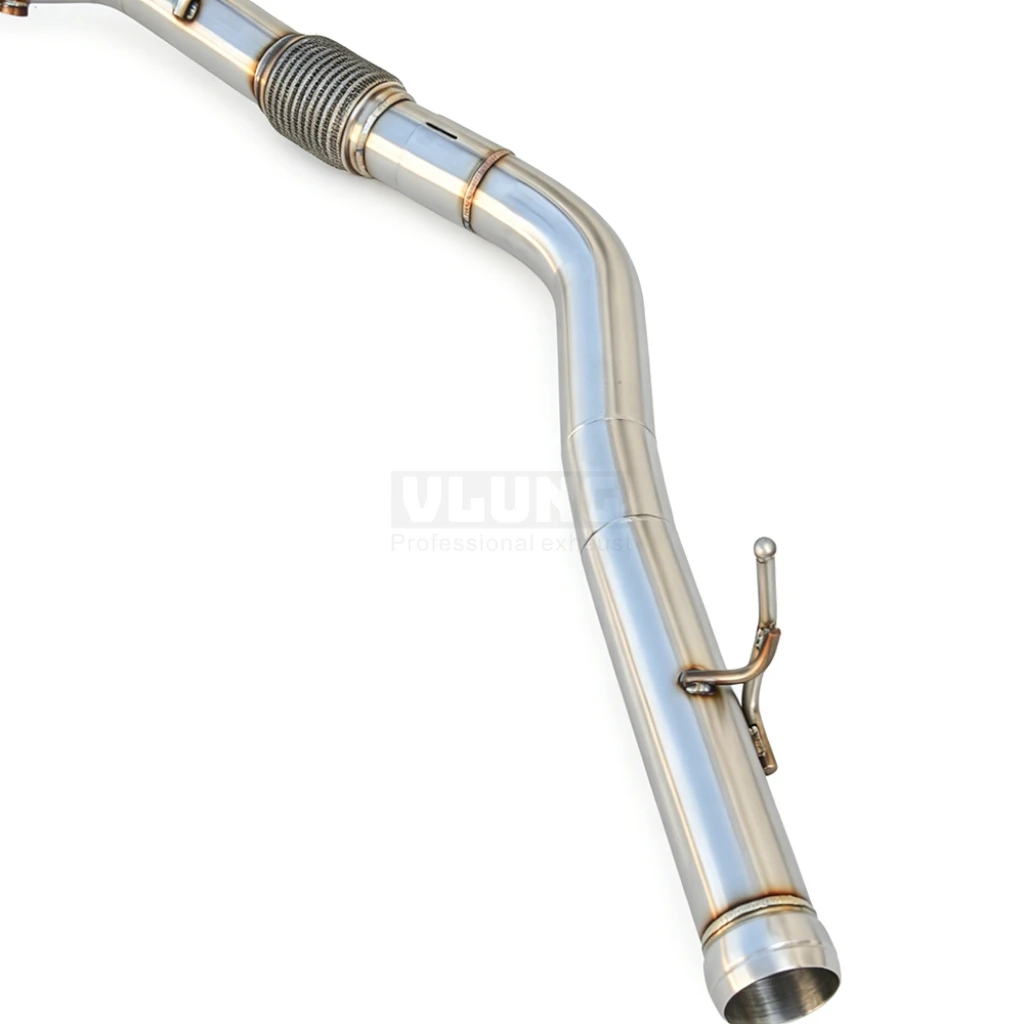 Exhaust Downpipe For Jeep Wrangler 2.0T 2018-2020 Straight Through Design Without OPF High Performance Exhaust Downpipe