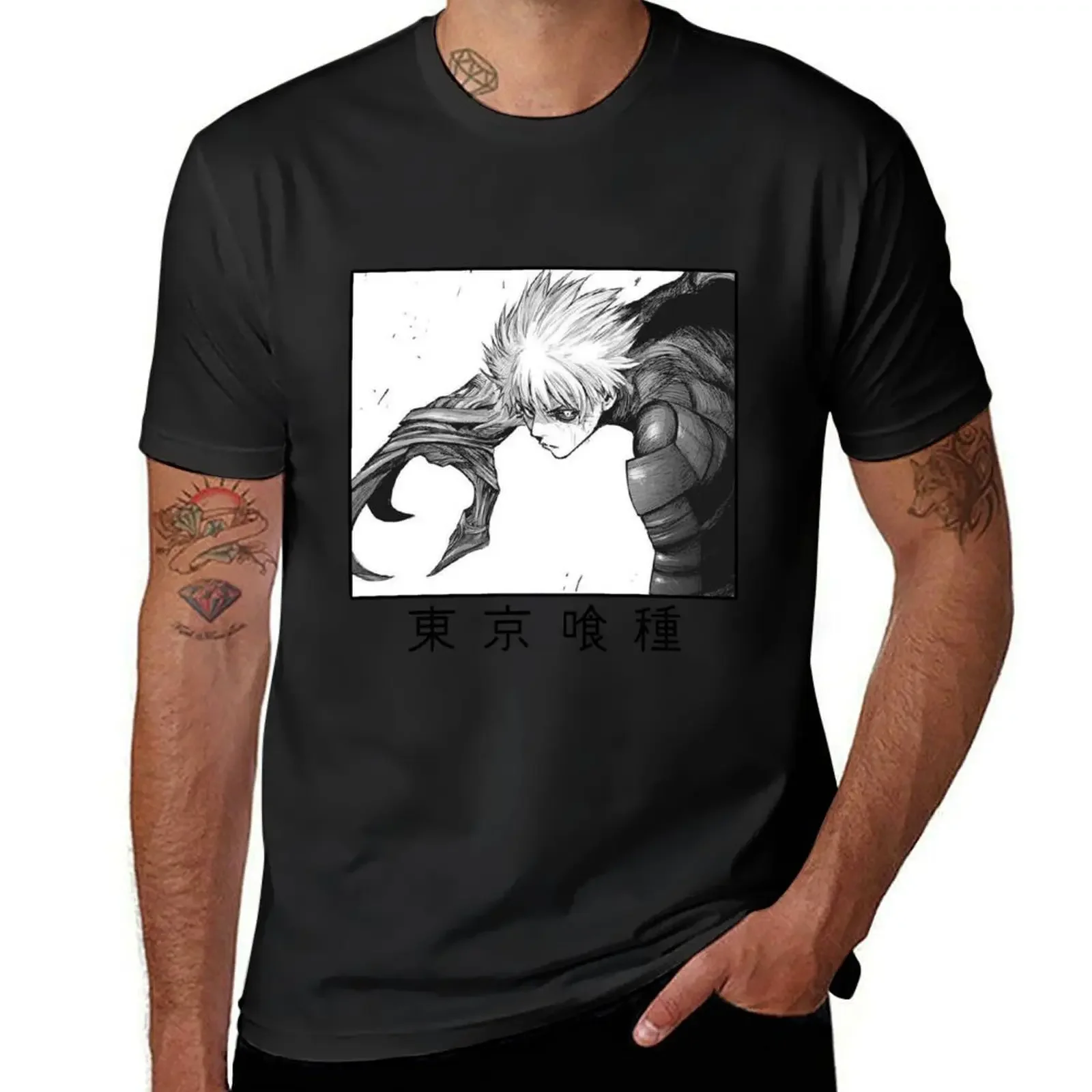 Ken Kaneki T-Shirt vintage t shirts graphic t shirt vintage anime stuff quick drying mens cotton t shirts