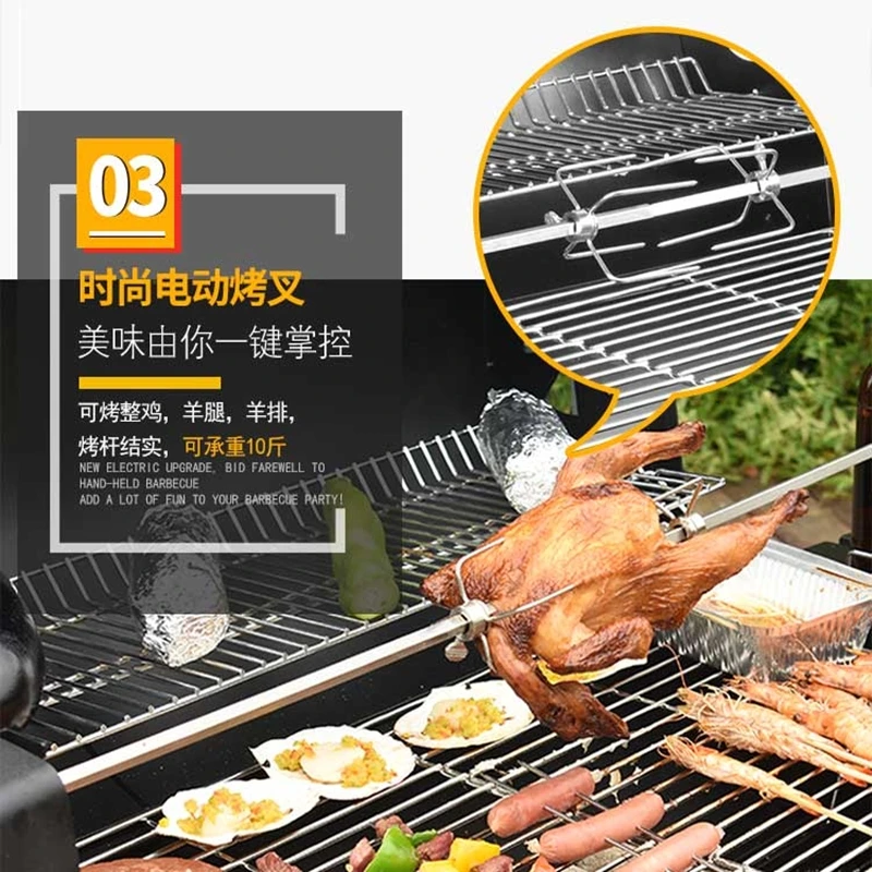 Barbecue Grill Household Charcoal Large Burn...