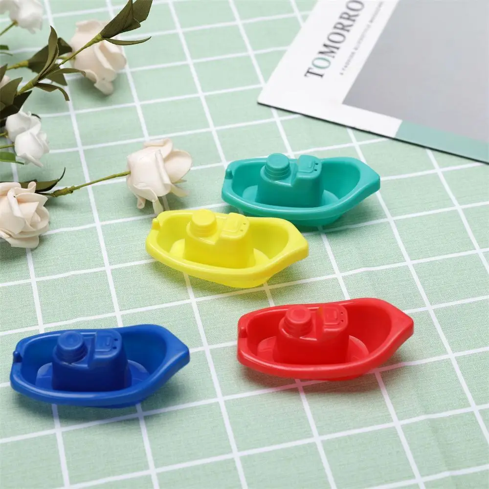 4 Pcs Plastic Bathroom Water Classic Toys Imaginative Boats Boats Toys Floating Ship Baby Gift Bath Toys