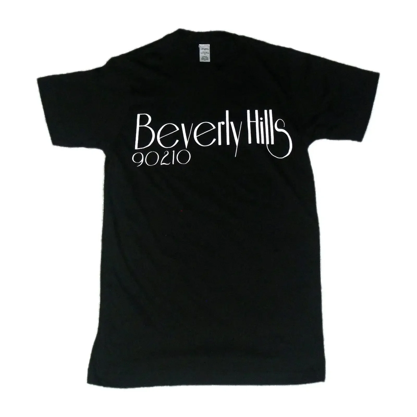 90210 Beverly Hills Mädchen Kinder schwarzes Top T Shirt Gr Jugend groß neu vintage Washed Soft Unisex Casual Stylish Slightly