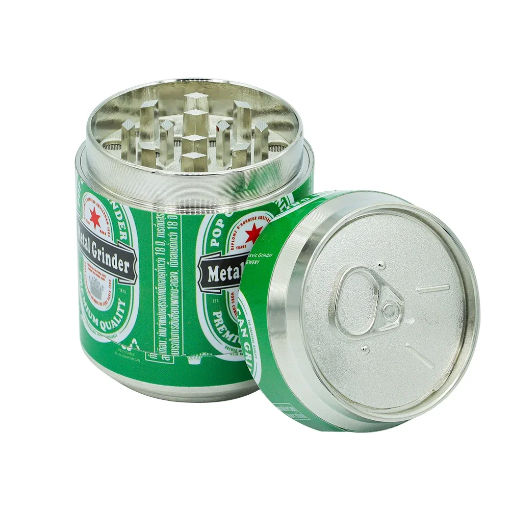 مطحنة علوية بسحاب مقاس 42 مم مع 3 طبقات من مادة سبائك الزنك لطحن الطعام المدمجة والمحمولة