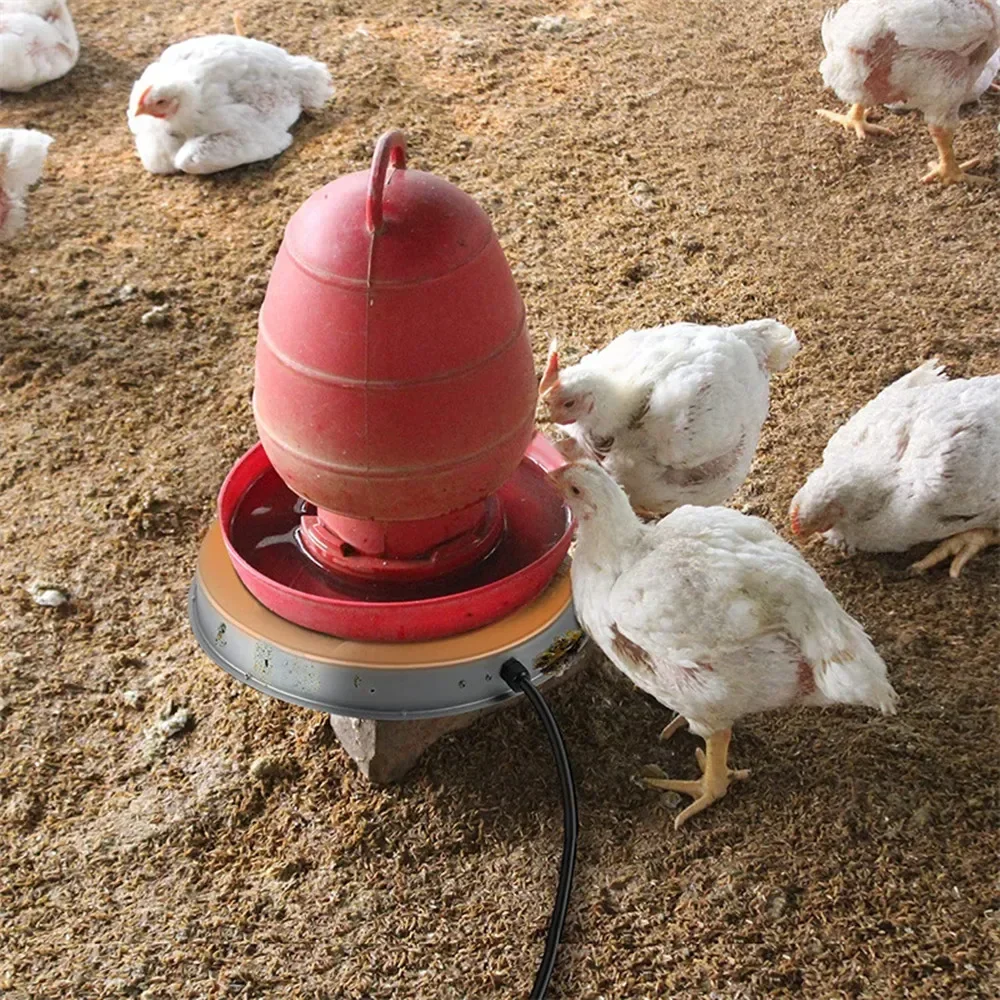 

Base, Warmer Universal Winter, Heated Durable Waterer, Heater Base Chicken Poultry Pet Heater, for And Drinker Water Safe