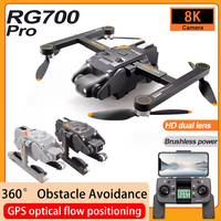 New RG700 PRO GPS Drone 8K Professional HD Dual Camera 5G Wifi Obstacle Avoidance Brushless Foldable Quadcopter RC Dron Toy Gift