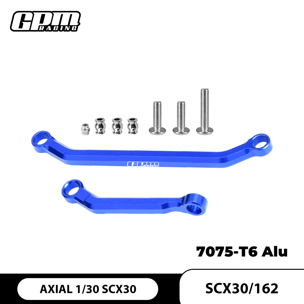 GPM 7075 Alloy Tie Rod Link & Drag Link Set AXIAL 1/30 SCX30 Ford Bronco Jeep