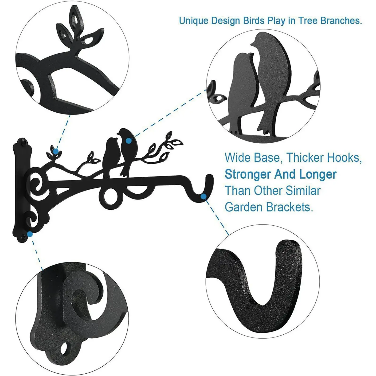 

Декоративные настенные крючки для уличных фонарей и кашпо