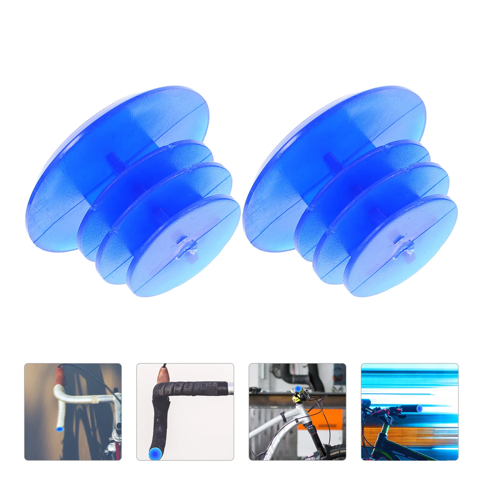 10 stuks mountainbike stuur eindpluggen kunststof sterk duurzaam road bar caps grip end stoppers lichtgewicht blauw
