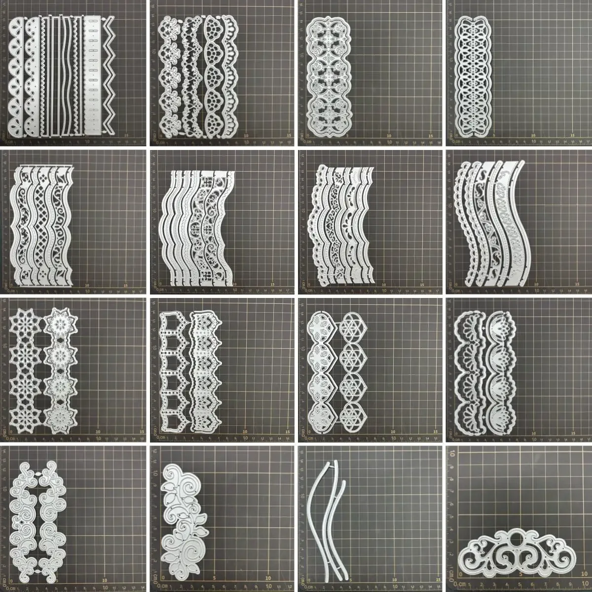 17 rodzajów matryce do wycinania na krawędzi koronki szablony do scrapbookingu dekoracyjne wytłaczanie wykrojniki do rękodzieła